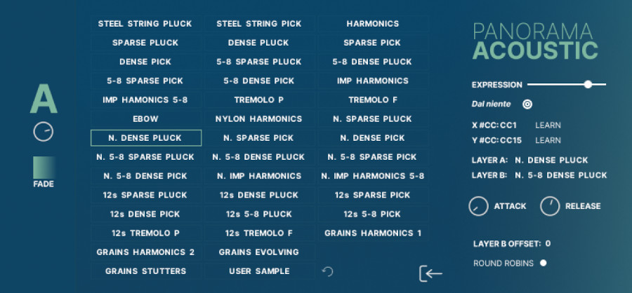 Panorama Acoustic - UI Articulations