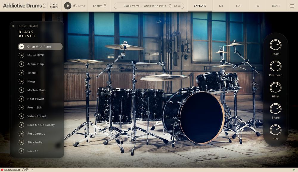 XLN Audio Black Velvet ADpak - Explore View