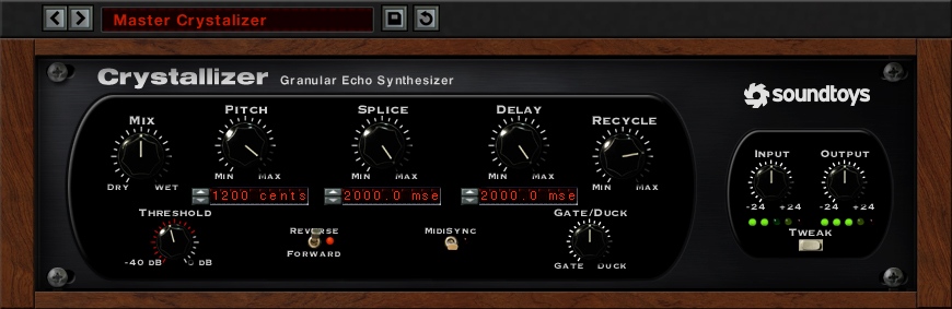 Soundtoys Crystallizer - User Interface
