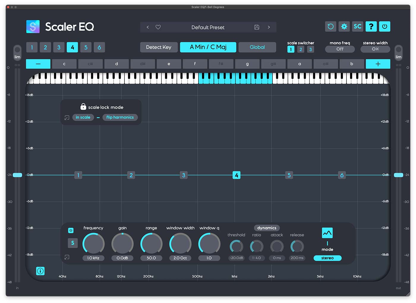 Scaler EQ - User Interface - Default Preset