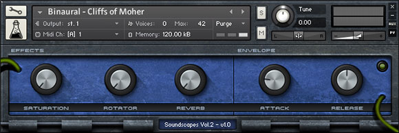 Soundscapes Vol.2 User Interface 