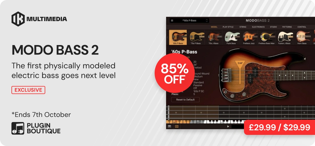 IK Multimedia MODO BASS 2 $29.99 Sale