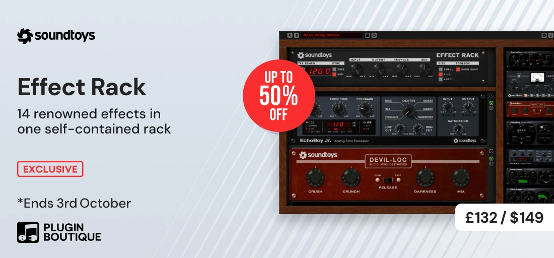 Soundtoys Effect Rack Sale (Exclusive)