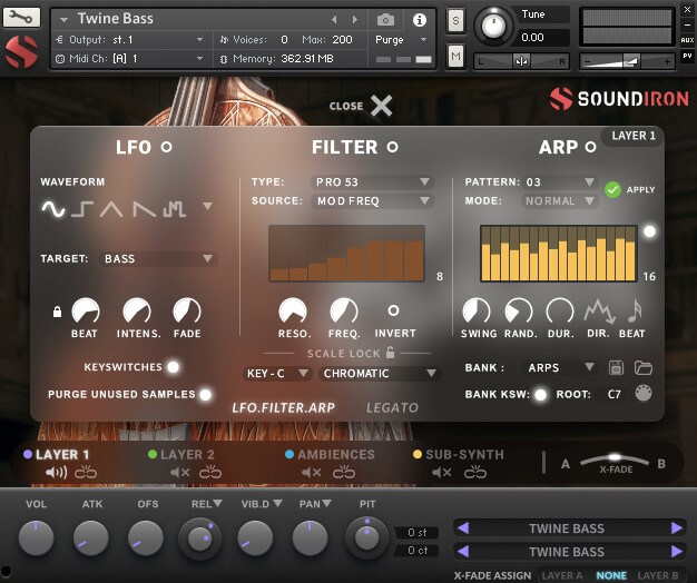 Soundiron Twine Bass - Advanced