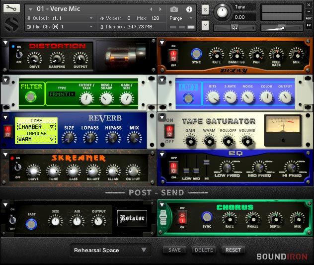 Soundiron Verve - FX GUI