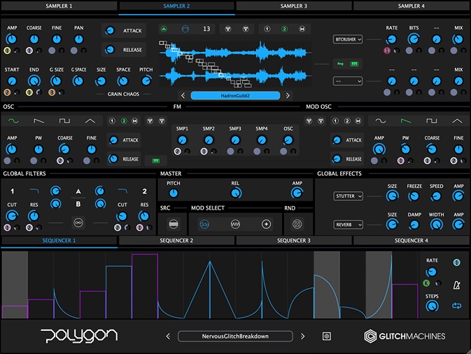 Glitchmachines Polygon 2.0 - User Interface