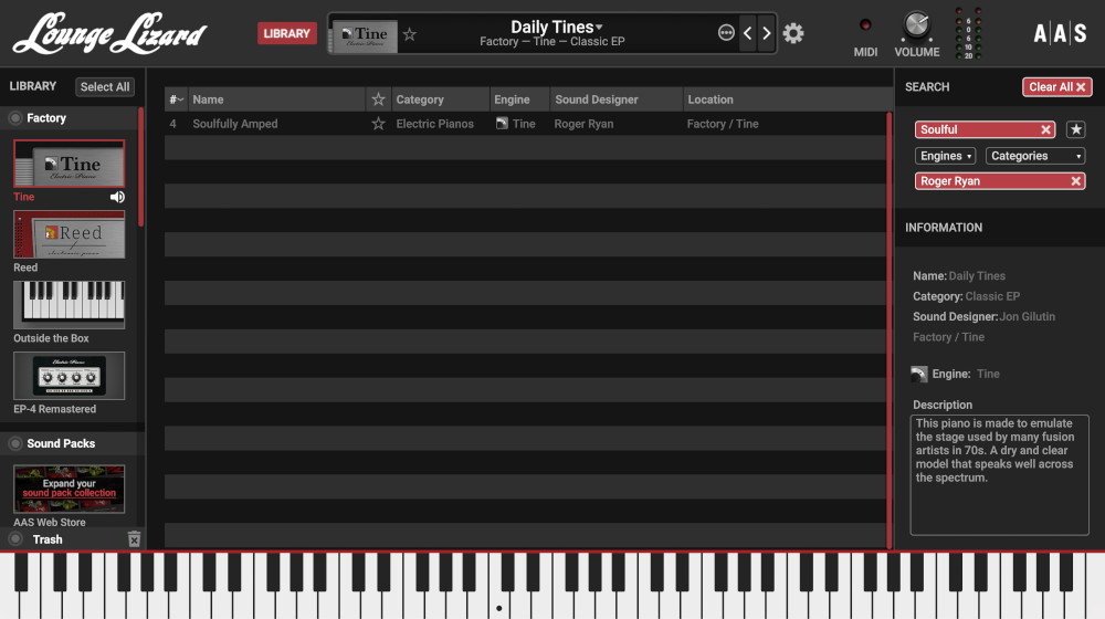 Lounge Lizard EP-5 - UI 8