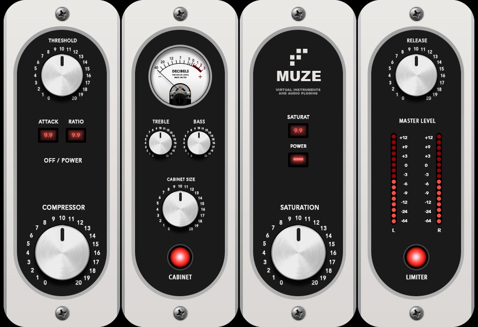 Muze Electric Pianos - Effects GUI