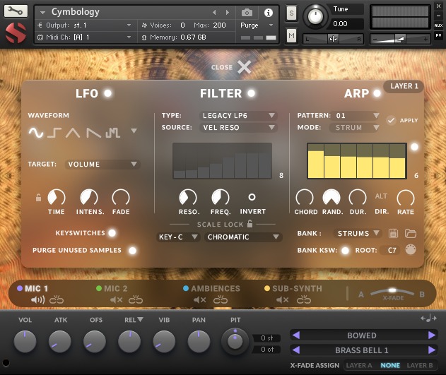 Soundiron Cymbology - Strums View