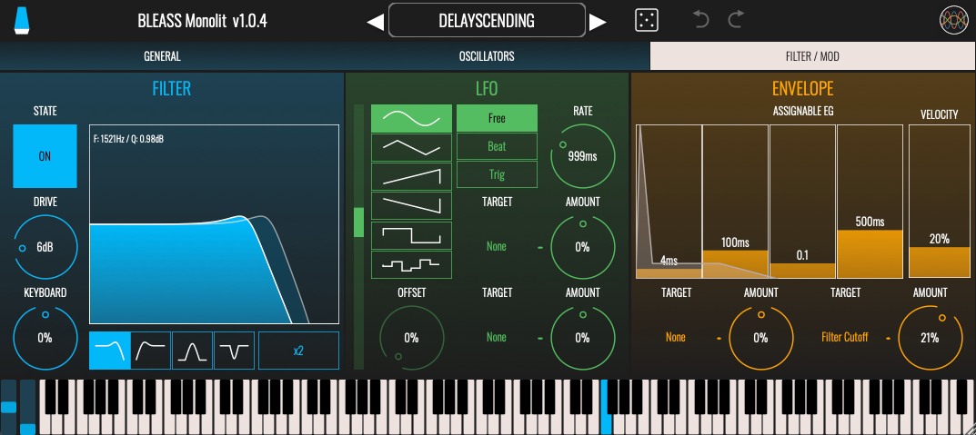 BLEASS Monolit - Filters / Mod View