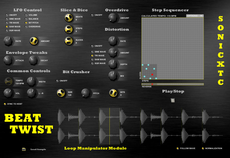 Beat Twist User Interface