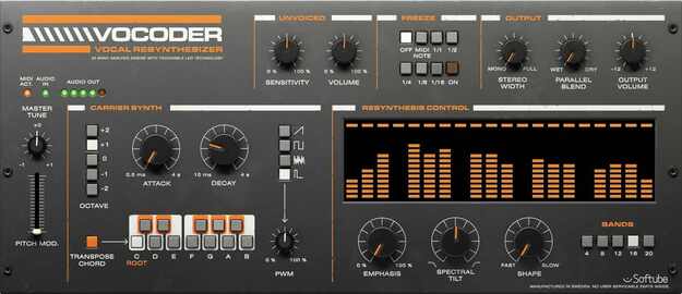Get 60% off Vocoder by Softube. The discounted price is $39.