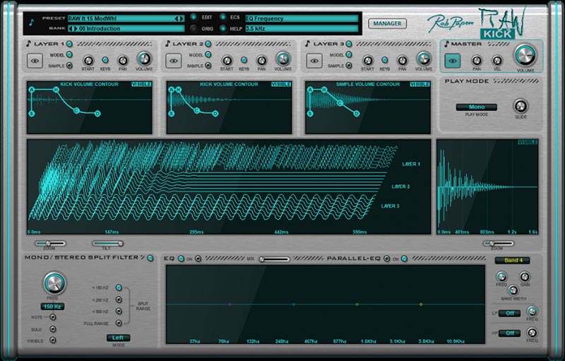 Rob Papen RAW-Kick - User Interface