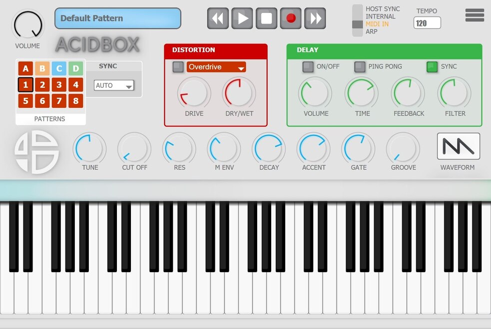 Audio Blast Acidbox V2 - GUI 3