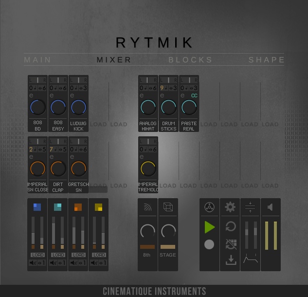 Cinematique Instruments Rytmik - User Interface 02