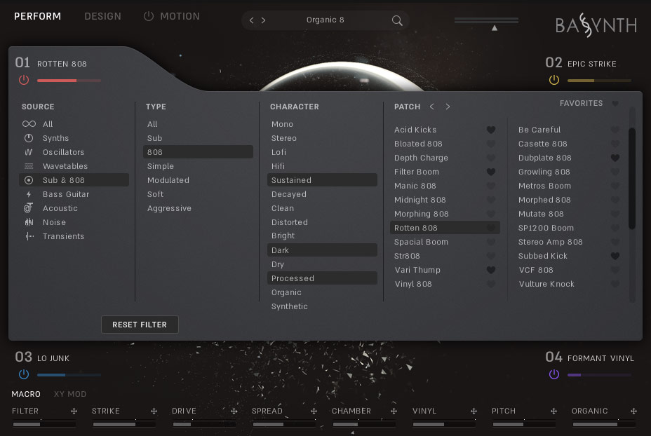 Bassynth - User Interface - Browser