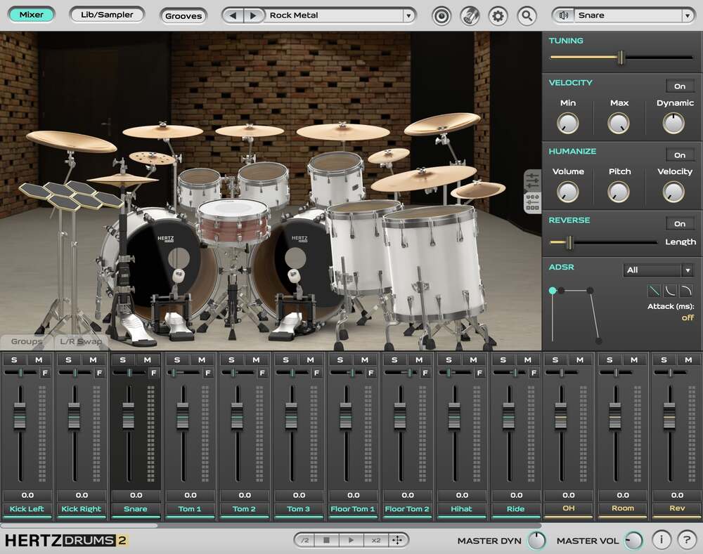 Hertz Drums White Pack - GUI 3