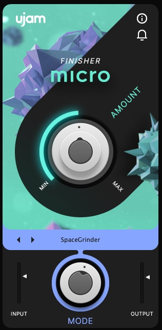 UJAM Finisher MICRO - User Interface