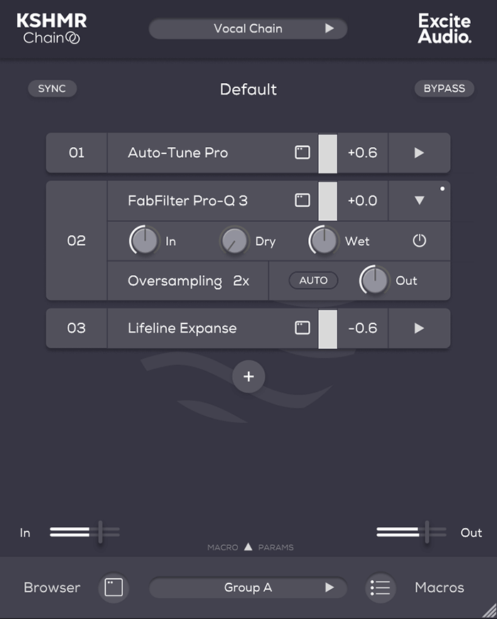 Excite Audio KSHMR Chain - Leader Parallel UI