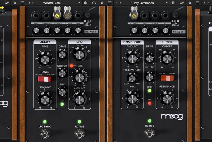 Moog Moogerfooger Effects Bundle MF-108S and MF-101S GUI