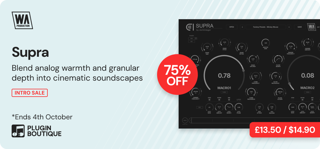 W. A. Production Supra Intro Sale