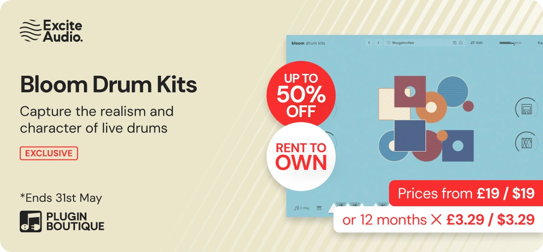 Excite Audio Bloom Drum Kits Intro Sale (Exclusive)