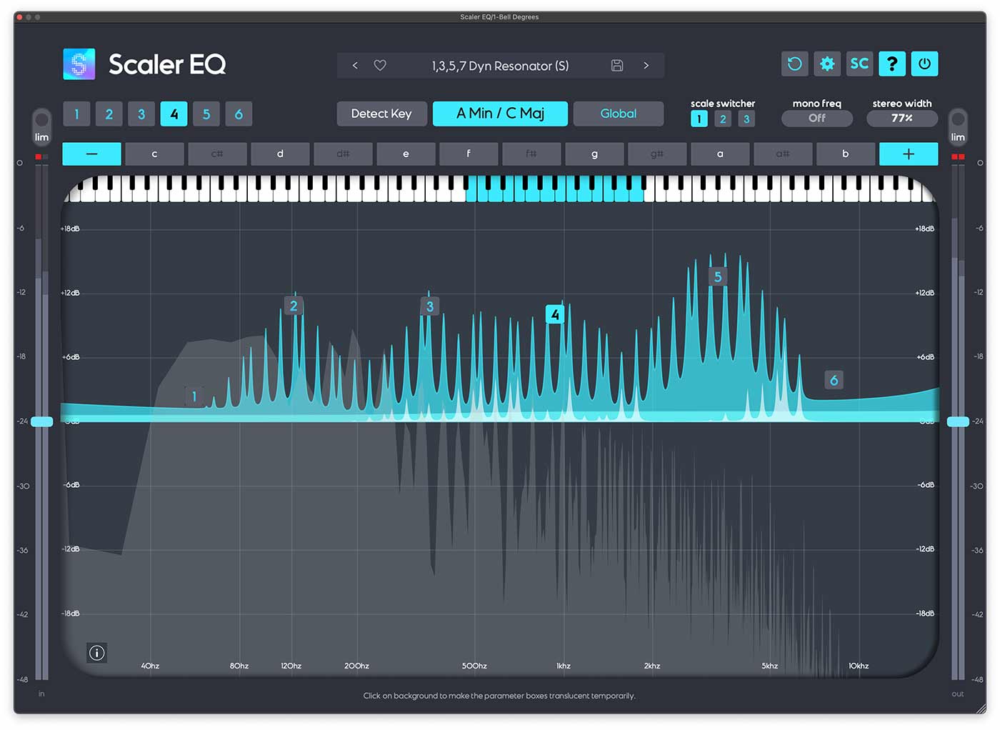 Scaler EQ - User Interface - Sound Design Resonator