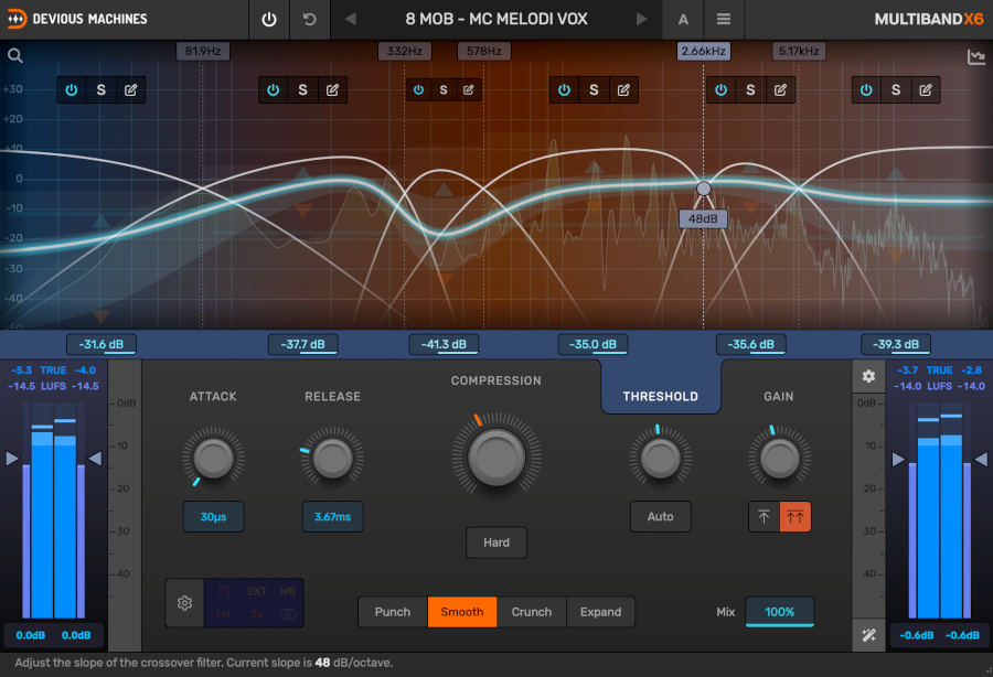 Multiband X6 - Crossover UI