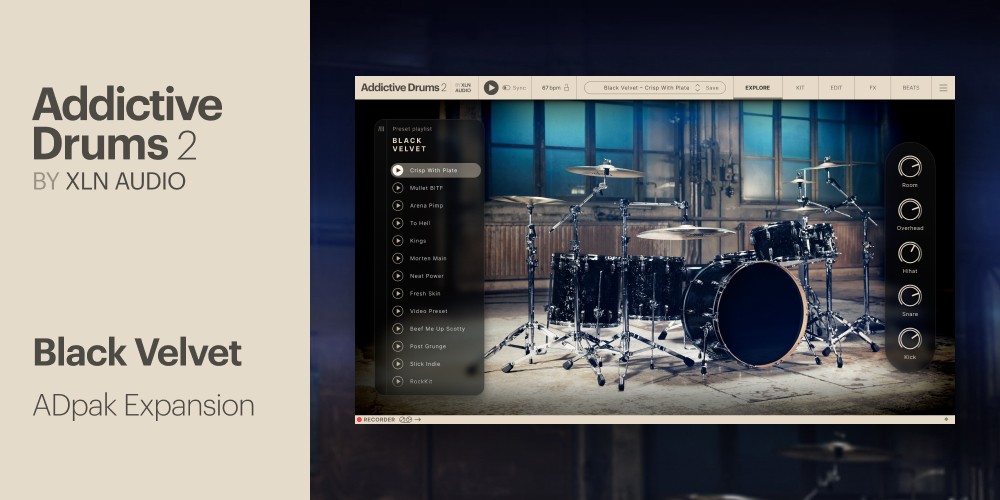 XLN Audio Black Velvet ADpak