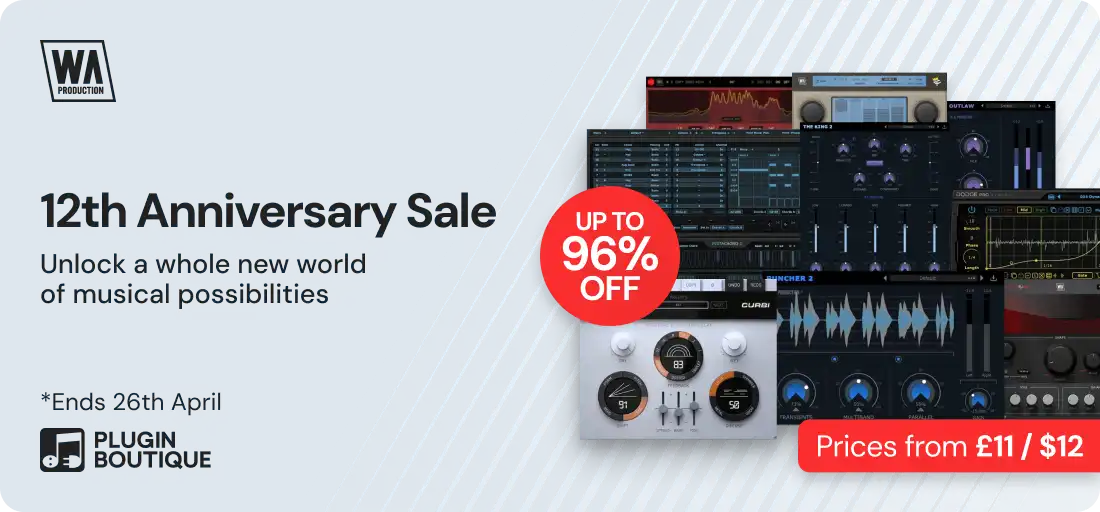 W.A. Production 12th Anniversary Sale