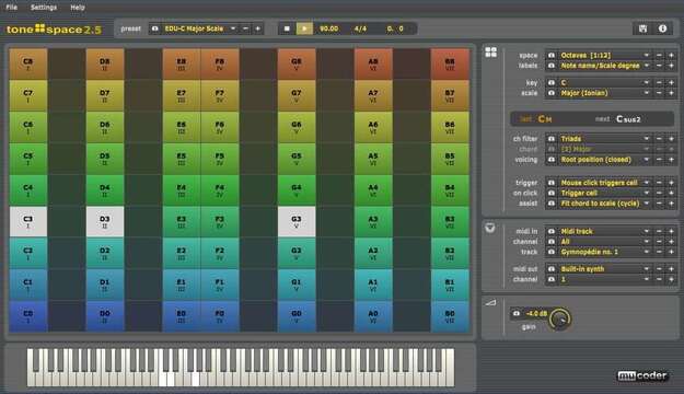 Tonespace interface