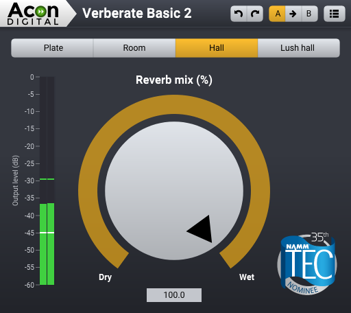 Verberate Basic 2 interface