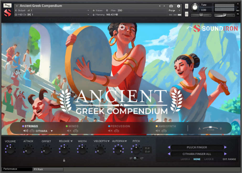 Soundiron Ancient Greek Compendium - Comp Main UI