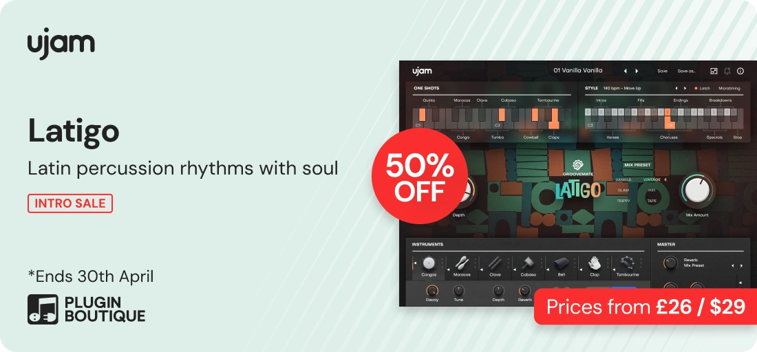 ujam Groovemate Latigo Intro Sale