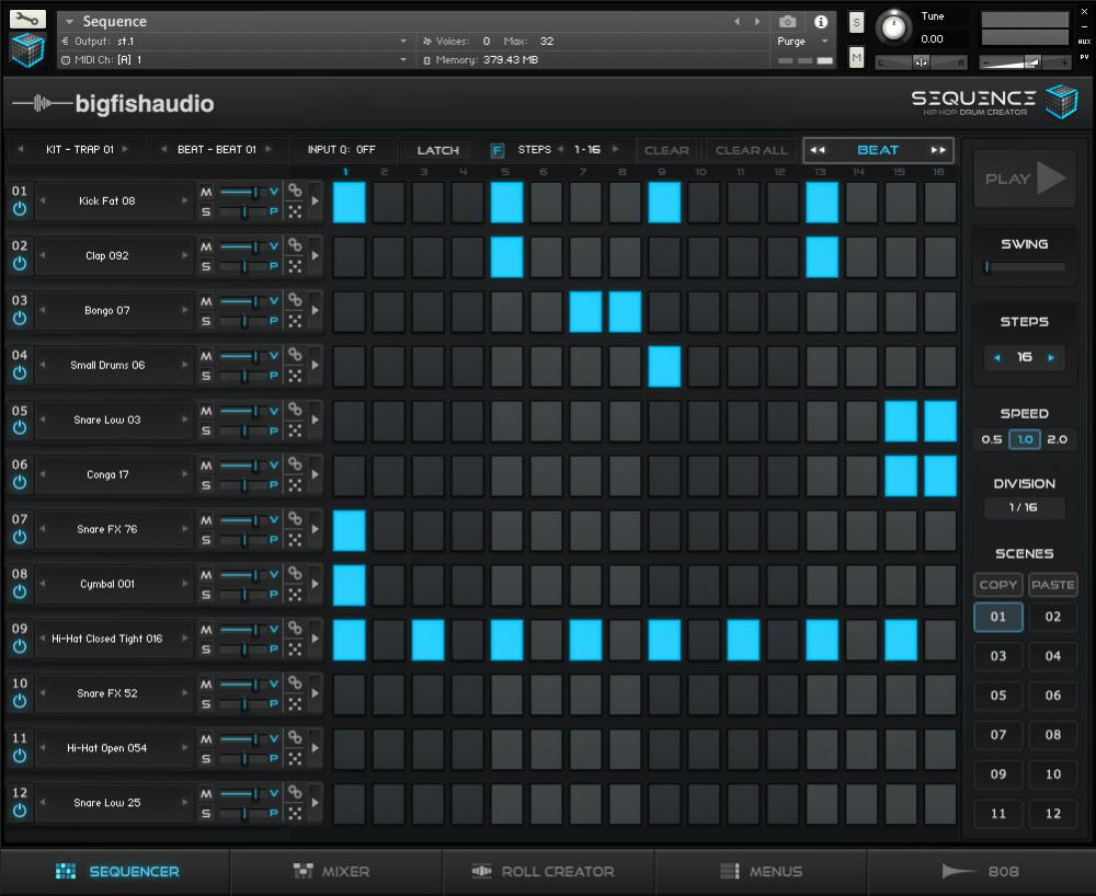Sequence: Hip Hop Beat Creator GUI Image