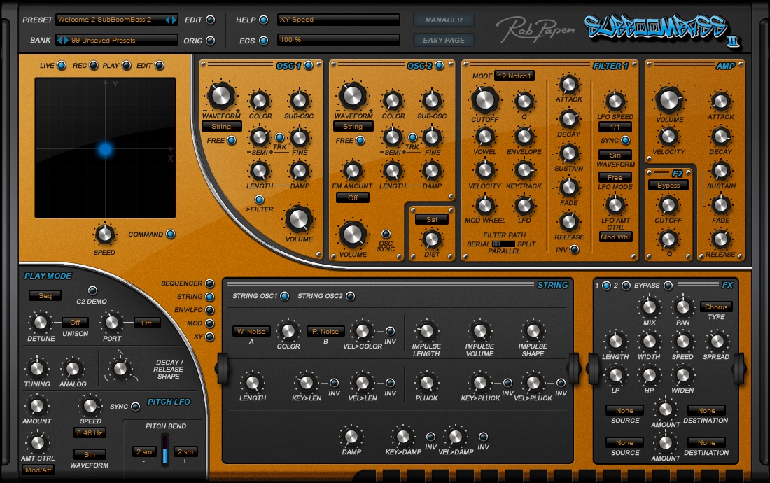 SubBoomBass 2 User Interface (String Window)