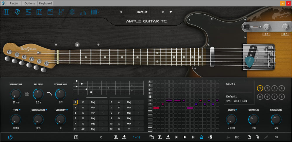 Ample Guitar TC - UI 2