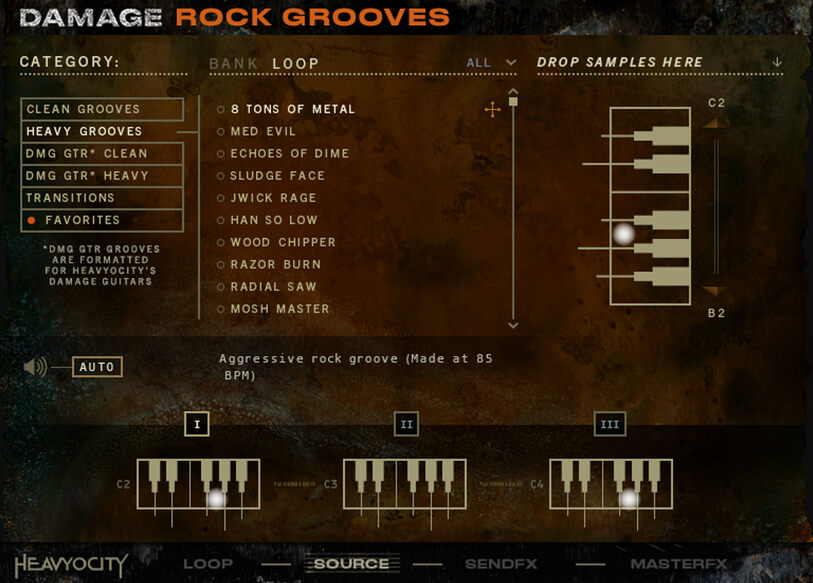 Heavyocity Damage Rock Grooves - UI 3