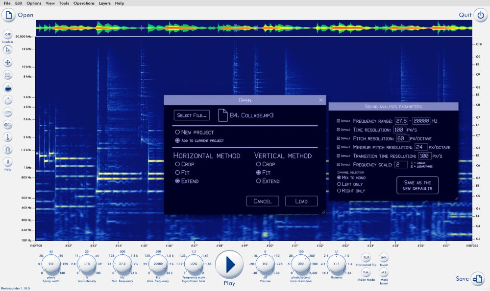 Photosounder - User Interface