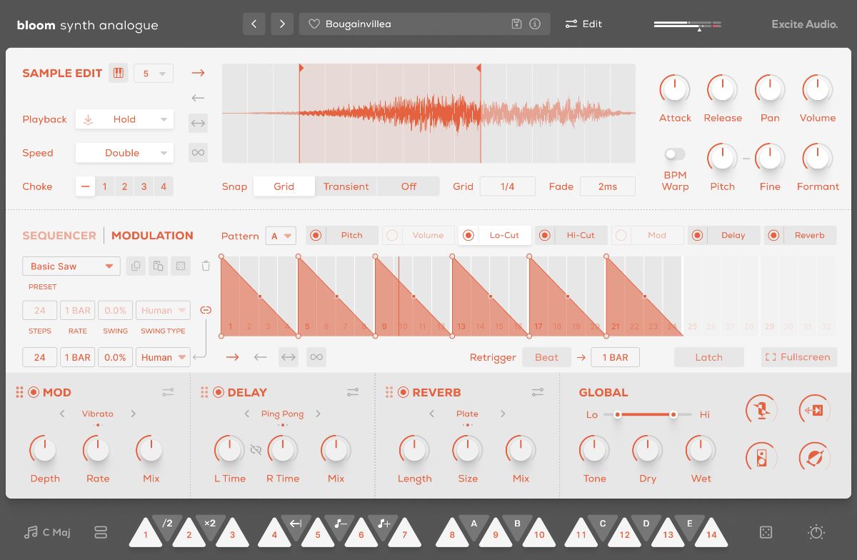Bloom Synth Analogue - Edit Page Modulation