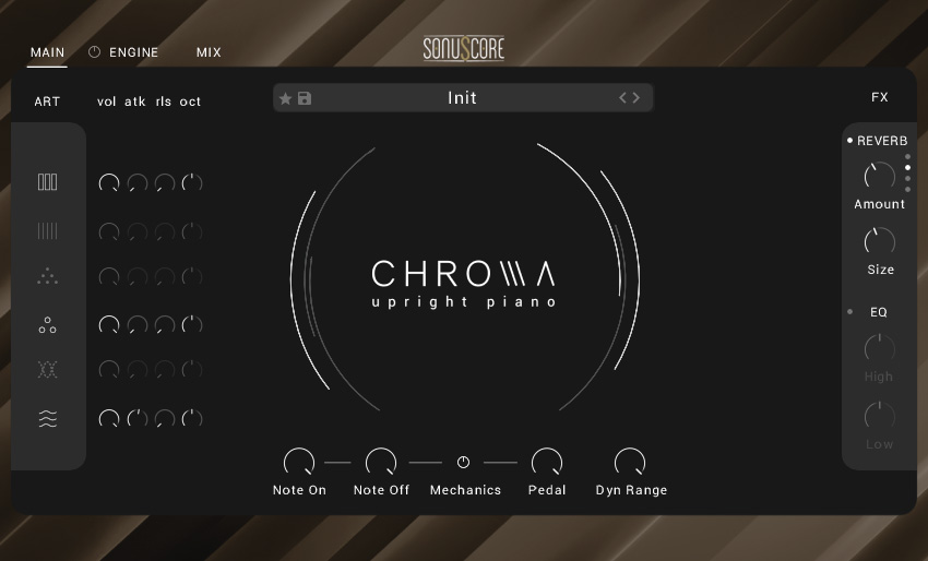 CHROMA - Upright Piano - Main Page Engine Off