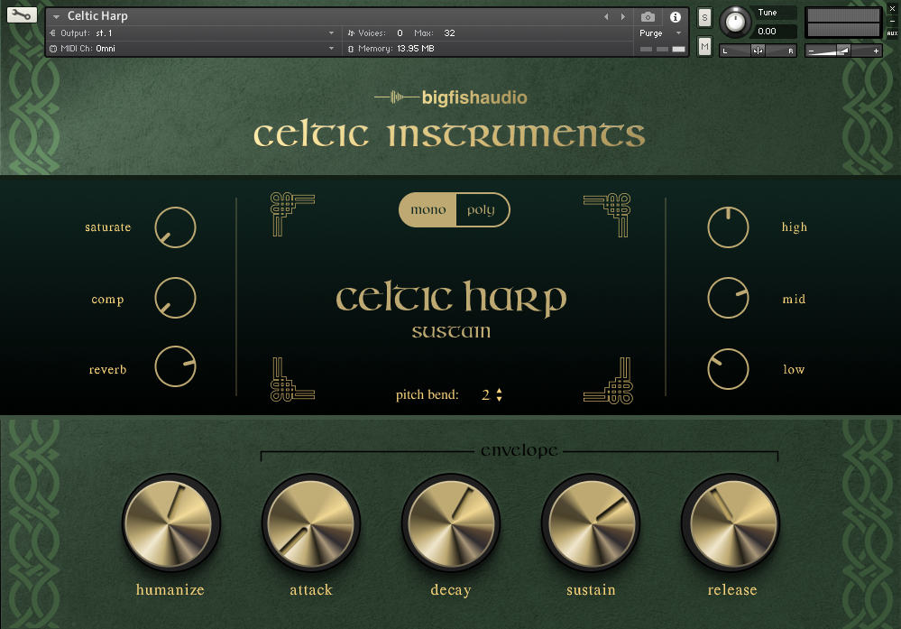 Celtic Instruments - GUI 2