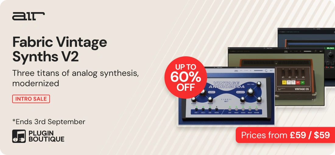 AIR Music Technology Fabric Vintage Synths Vol. 2 Intro Sale