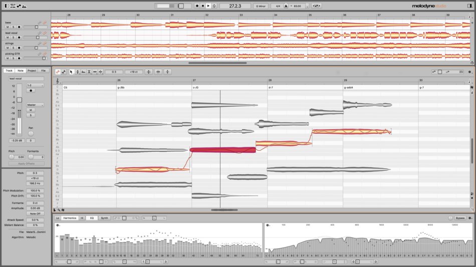 Melodyne 5 Studio - User Interface