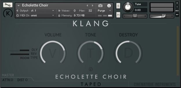 TAPED: Echolette Choir interface