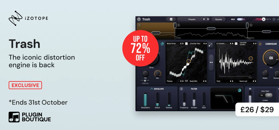 iZotope Trash Analog Emulations Sale (Exclusive)