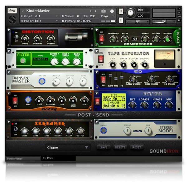 Soundiron Kinderklavier Toy Piano - FX Rack