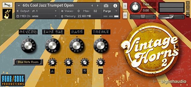 Big Fish Audio Vintage Horns 2 - UI Image