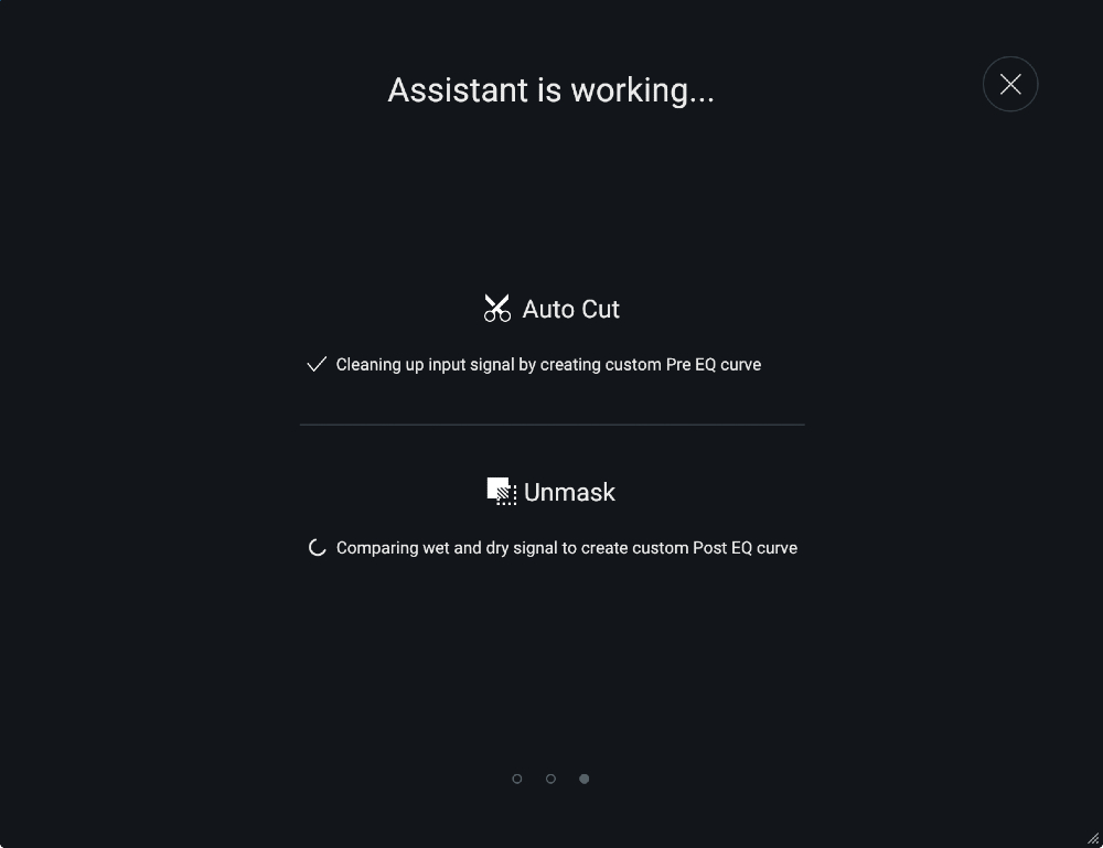 iZotope Neoverb - User Interface - Reverb Assistant (Learning)
