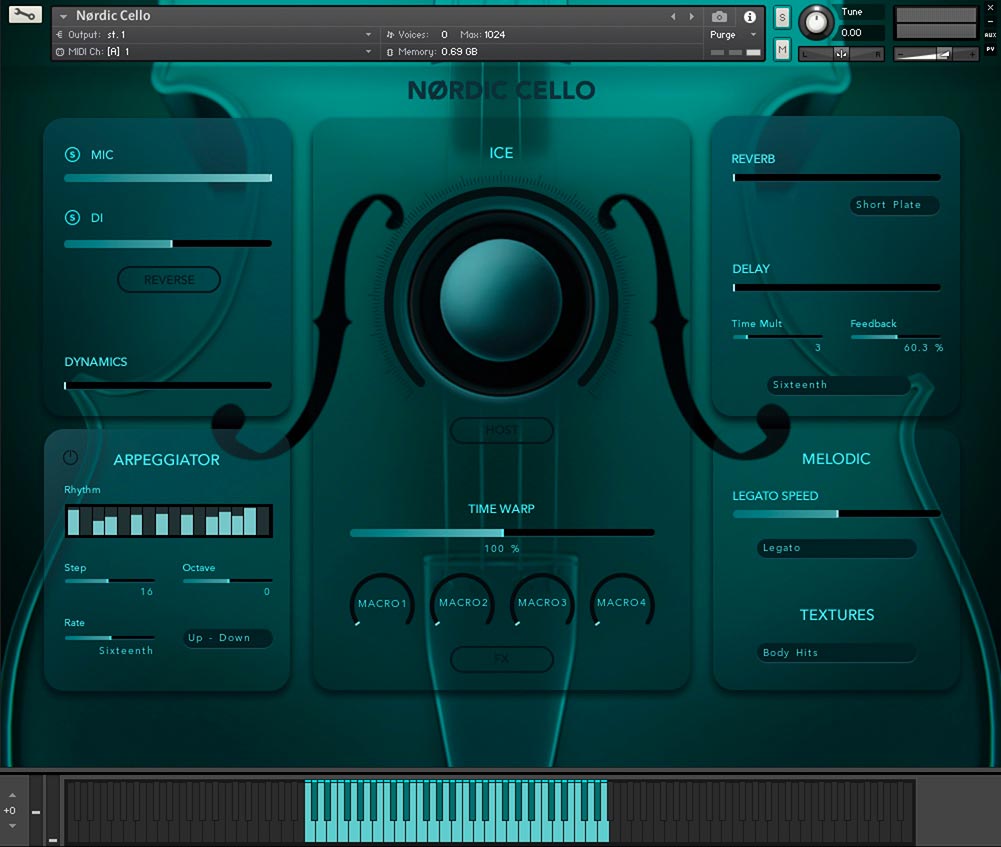 Have Audio Nørdic Cello - Ice Off Main GUI